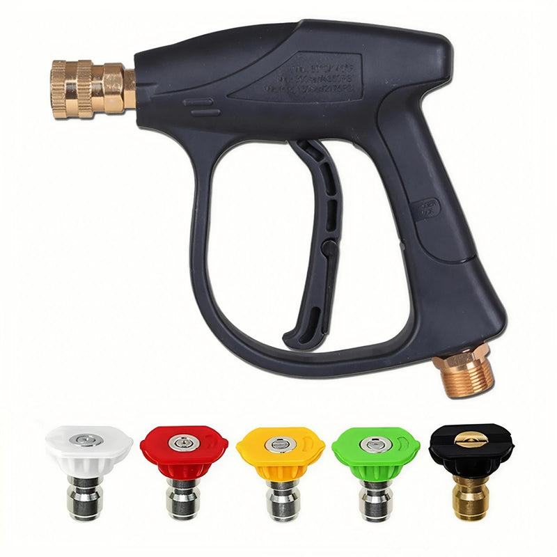 2175PSI High Pressure Washer Gun - M22-14&1/4" Quick Connect with 5 Color Nozzles, Lightweight Compact Gun for Car Cleaning
