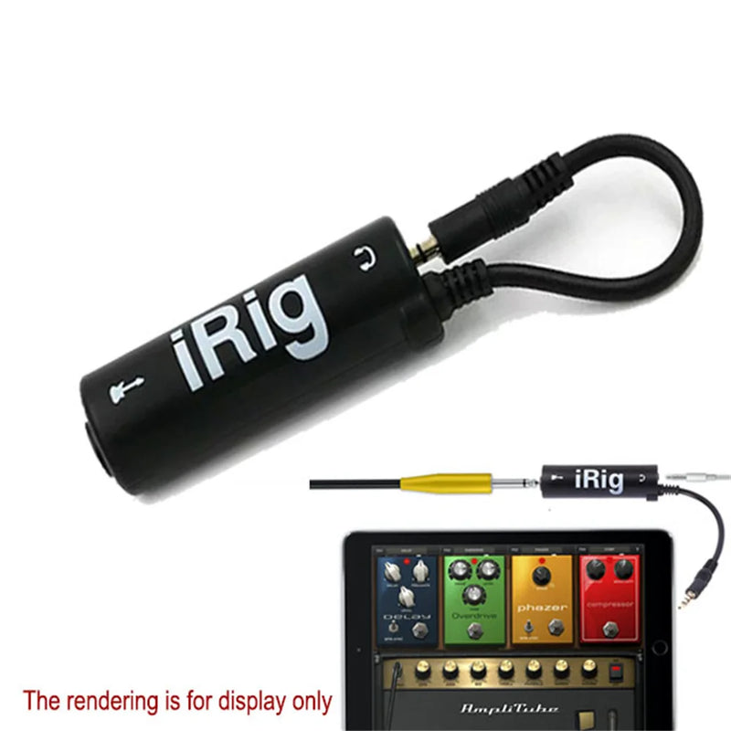 1 pc IRIG guitar interface converter 3.5mm audio cable with low background noise, high fidelity frosted anti scratch feature