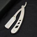 Men Shaving Barber Tools Hair Razor and Blades Antique Black Folding Shaving Knife Unisex Hair Removal (Without Blade)