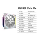 LDPCSJ OEM PRISM 5 PRO Computer Chassis Fan 12cm ARGB 4 Pin PWM Quiet Cooling Fan 12V Large Air Volume 45.2CFM/800-1600RPM