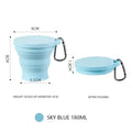 Outdoors Silicone Folding Cup with Hanging Hole Creative Water Cup Travel Portable Washing Cup Fashion Travel Silicone Cup