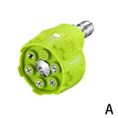6 in 1 Power Washer Nozzle's,With 1/4 Inch Quick Connector,0 15 25 40 Degree Rotation Watering Rinse Soap Nozzle Tip