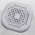 Square Silicone Drain Cover Bathroom Drain Hair Filter Drain Cover Household Bathroom Drain Mat