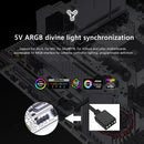 5V/3Pin ARGB AURA Sync Computer 2280 SSD M2 Radiator Aluminum PC RGB M.2 Nvme Cooler Heatsink Solid State Drive Heat Sink Cooler