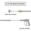 Pressure Washer Extension Rod Lance Set 4000PSI Spray Gun with 1/4 Inch Quick Connect for Efficient Cleaning