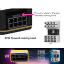 ATX GPU Adapter Elbow Head 8Pin 6Pin Female to 8Pin 6Pin Male 180 Degree Angled Power Steering Connector for Desktop Video Card