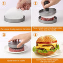 Burger Press Hamburger Meat Tool Patty Maker Aluminum Burger Maker for Kitchen BBQ Grill