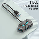 7 Ports USB 3.0 HUB USB Docking Station USB Splitter Adapter 5Gbps High Speed Transmission PD Power Supply For Laptop Computer