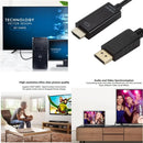 1.8M DisplayPort to HDMI-Compatible Cable 4K DP to HDMI Adapter Display Port Video Audio Converter for PC HDTV Projector Monitor