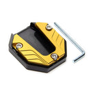 Scooter Motorbike Accessories Extension Foot Pad Support Plate Aluminum Alloy Motorcycle Bike Kickstand Extender Foot Side Stand
