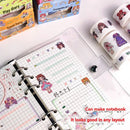 1box Cute Princess Dress Up Sticker Girl Cartoon Washi Tape Set Cute Children's Handbook Character Clothes Decoration Sticker