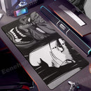 Janpanese Mask Girl Mouse Pad 90x40CM non-slip Gaming Mousepad Gamer E-Sports Mouse Mat Game Mechanical Keyboard XXL Desk Mat