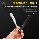 Professional Manual Shaver Straight Edge Stainless Steel Sharp Barber Razor Folding Shaving Beard Cutter with 1/10/20 pcs Blades