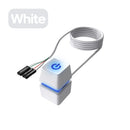 Computer Desktop Switch 1.8m Colorful LED Lights PC Motherboard External Start Power OnOff Button Extension Cable For HomeOffice