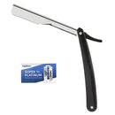 Professional Manual Shaver Straight Edge Stainless Steel Sharp Barber Razor Folding Shaving Beard Cutter with 1/10/20 pcs Blades