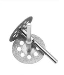 6pcs 22mm Diamond Cutting Disc 3mm Grinding Wheel Mandrel for Metal Cutting Rotary Tool Electric Grinder Parts