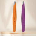 Eyebrow Tweezer Colorful Hair Beauty Fine Hairs Puller Stainless Steel Slanted Eye Brow Clips Removal Makeup Tools