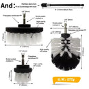Brush Drill Brush Attachment Power Scrubber Tools For Cleaning Carpet & Leather And Upholstery Soft Cleaning Brush Accessories