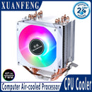PC Air-Cooled Radiator CPU Cooling Fan 2/4/6 Heat Pipe Cooler Installing LGA2011 x79 x99 E5 2066 2099 115x 1200 1700 i5 i7 AMD