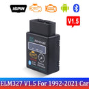 Bluetooth ELM327 Auto V1.5 V2.1 OBD2 Scanner Code Reader Tool Car Diagnostic Tool MINI Inter Face Check Engine V1.5 V2.1 For Car