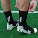 Polyamide Running Socks Medium Tube Football Socks Dotted Non-slip Men Cycling Socks