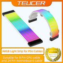 PC RGB Light Strip Suitable For Computer Power Supply ATX 24PIN GPU Video Card Cables And Case for 6Pin 8Pin 12Pin 16Pin 24Pin