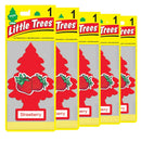 5PCS Little Trees Car Air Freshener Hanging Paper Tree Pack Black Ice New Car Scent Car Home Fragrance Long-Lasting Accessory