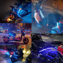 2pcs Motorcycle Turn Signal Lights LED Daytime Running Lights Tail Light DRL Waterproof Decoration Strip Brake Flowing Light