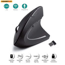 HOMEFISH Vertical Mouse Ergonomic 2.4GHz Wireless Optical Mice 3 Adjustable DPI 800/1200/1600 6 Buttons for Laptop PC Computer