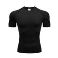 Men Compression Athletic Fitness Wear - Quick-Dry Tight Short-Sleeve Anime Double-Layer Shorts Summer Set Fitness Running Set