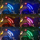 2pcs Motorcycle Turn Signal Lights LED Daytime Running Lights Tail Light DRL Waterproof Decoration Strip Brake Flowing Light