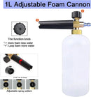1L Car Cleaning Foam Gun 1/4 Quick Connector Adjustable High Pressure Soap Foamer Car Wash Pressure Washers Soap Foam Generator
