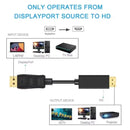 1.8M DisplayPort to HDMI-Compatible Cable 4K DP to HDMI Adapter Display Port Video Audio Converter for PC HDTV Projector Monitor