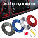 5M Universal Car Moulding Decoration Strips - Flexible Interior Trim for Dashboard Doors & Panels - DIY Auto Styling Upgrade Kit
