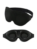 3D Eye Mask Adjustable Suitable for Men and Women with No Pressure on the Eyes Breathable and Light Blocking Eye Mask Black