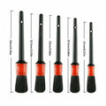 5Pcs Car Detailing Brushes Not Scratching Car Premium Dense Detail Brush for Washing Emblems Wheels Interior Auto Accessories