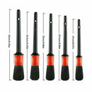 5Pcs Car Detailing Brushes Not Scratching Car Premium Dense Detail Brush for Washing Emblems Wheels Interior Auto Accessories